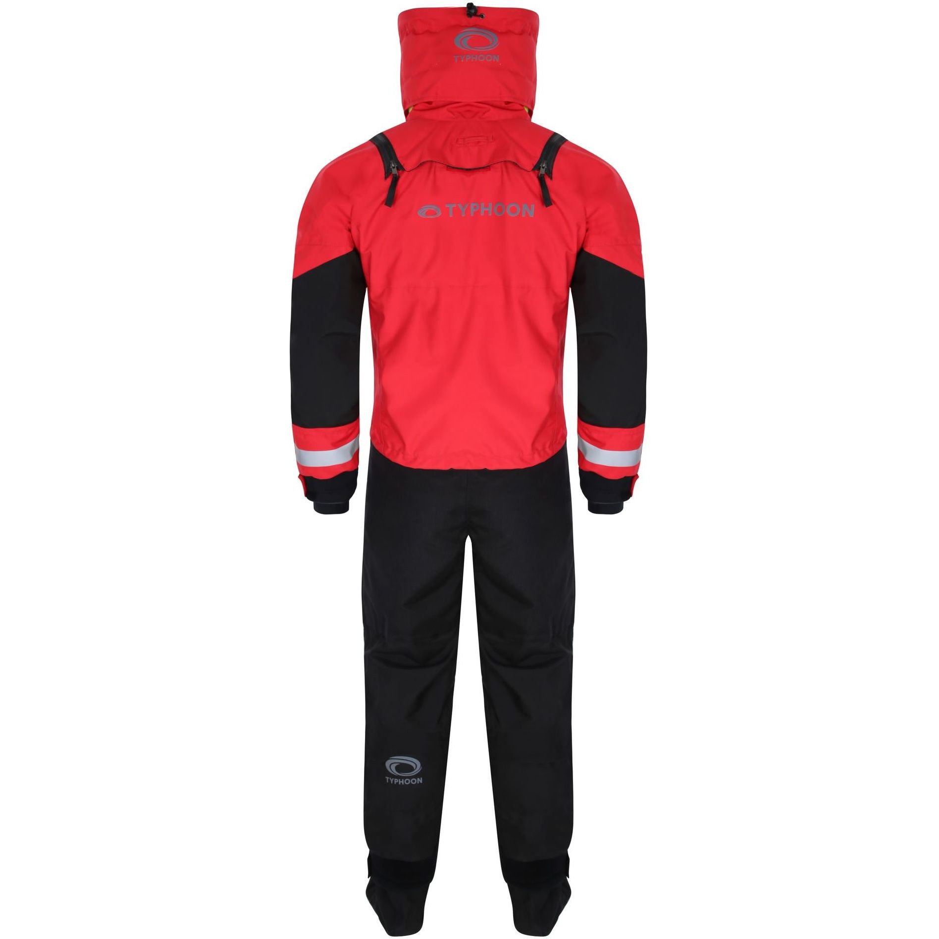 2026 Typhoon Mens PS440 2.0 Drysuit 100202 - Red / Black